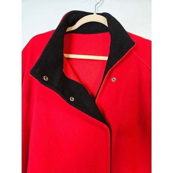 SELVY & CO red wool cape/cloak. One Size. - Picture 8 of 8